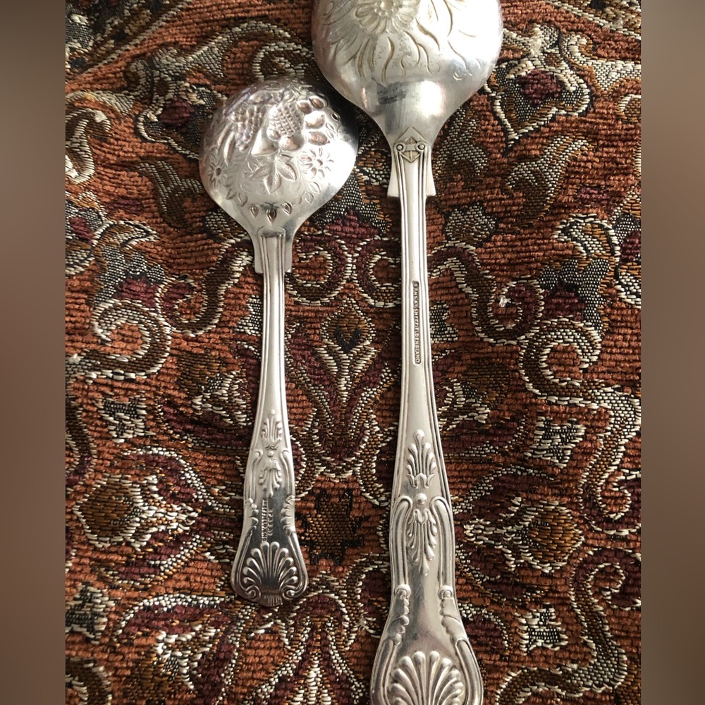 Silver pate original Sheffield spoons